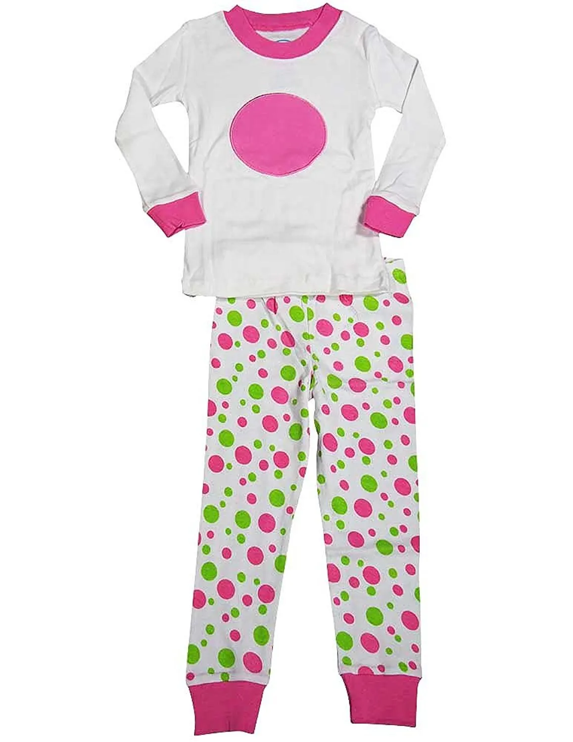 Sara's Prints - Little Girls' Long Sleeve Long John Pajamas