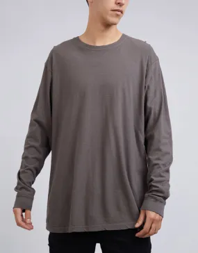 Standard Fit Linen Long Sleeve Coal