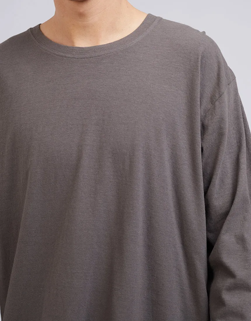 Standard Fit Linen Long Sleeve Coal