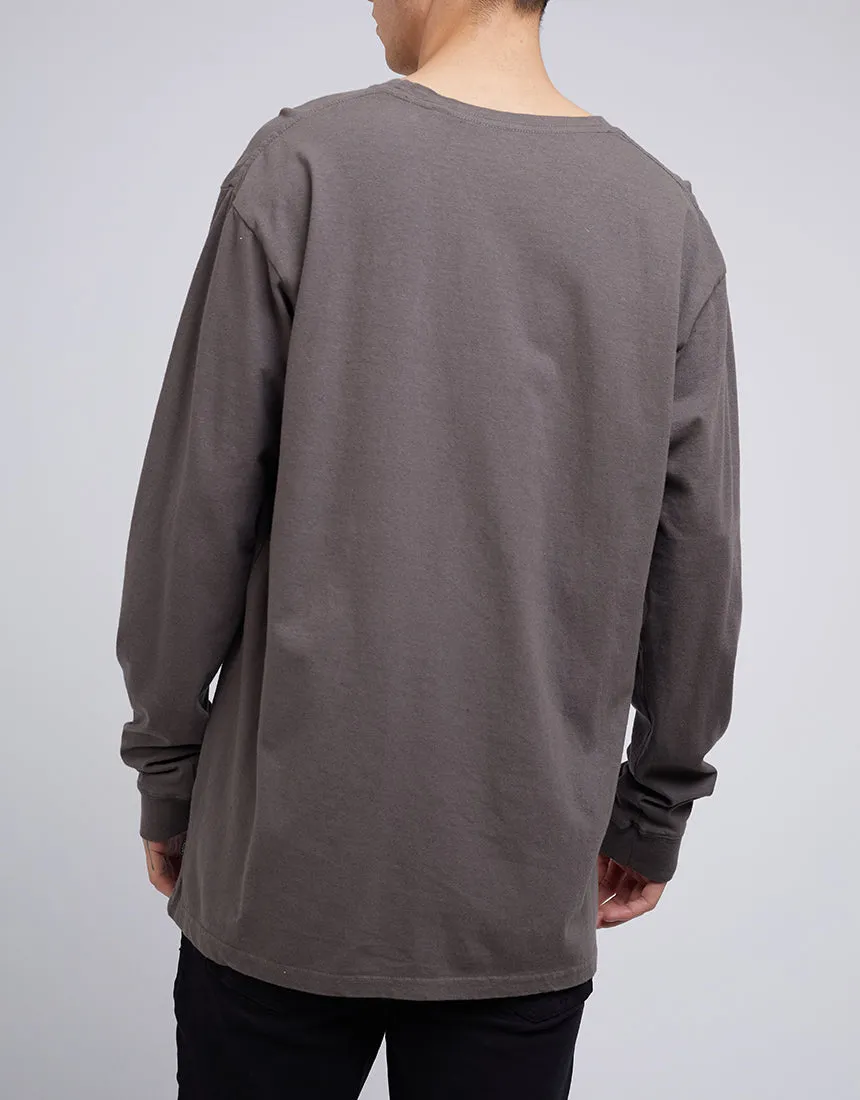 Standard Fit Linen Long Sleeve Coal