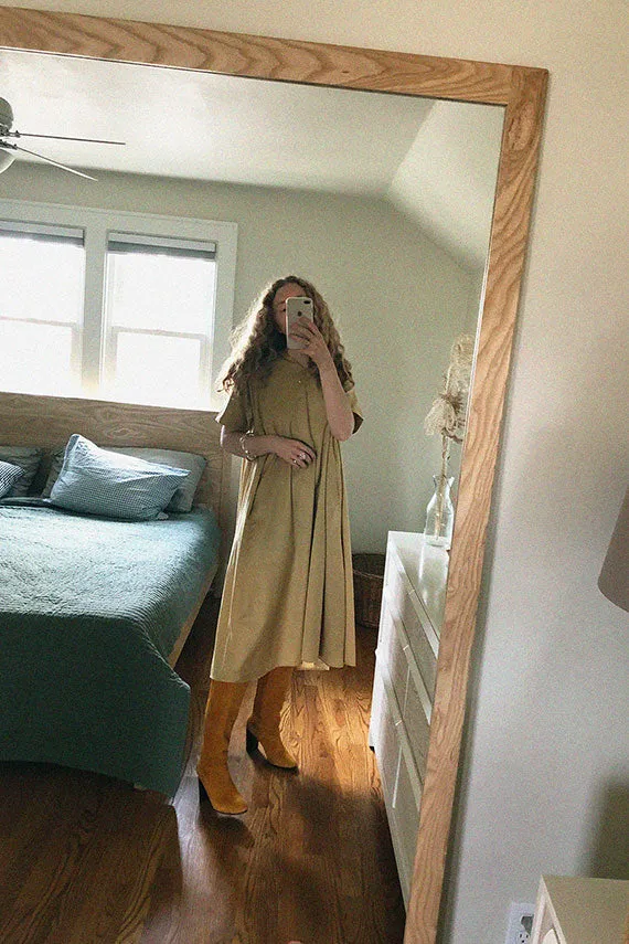 Tan Petal Dress