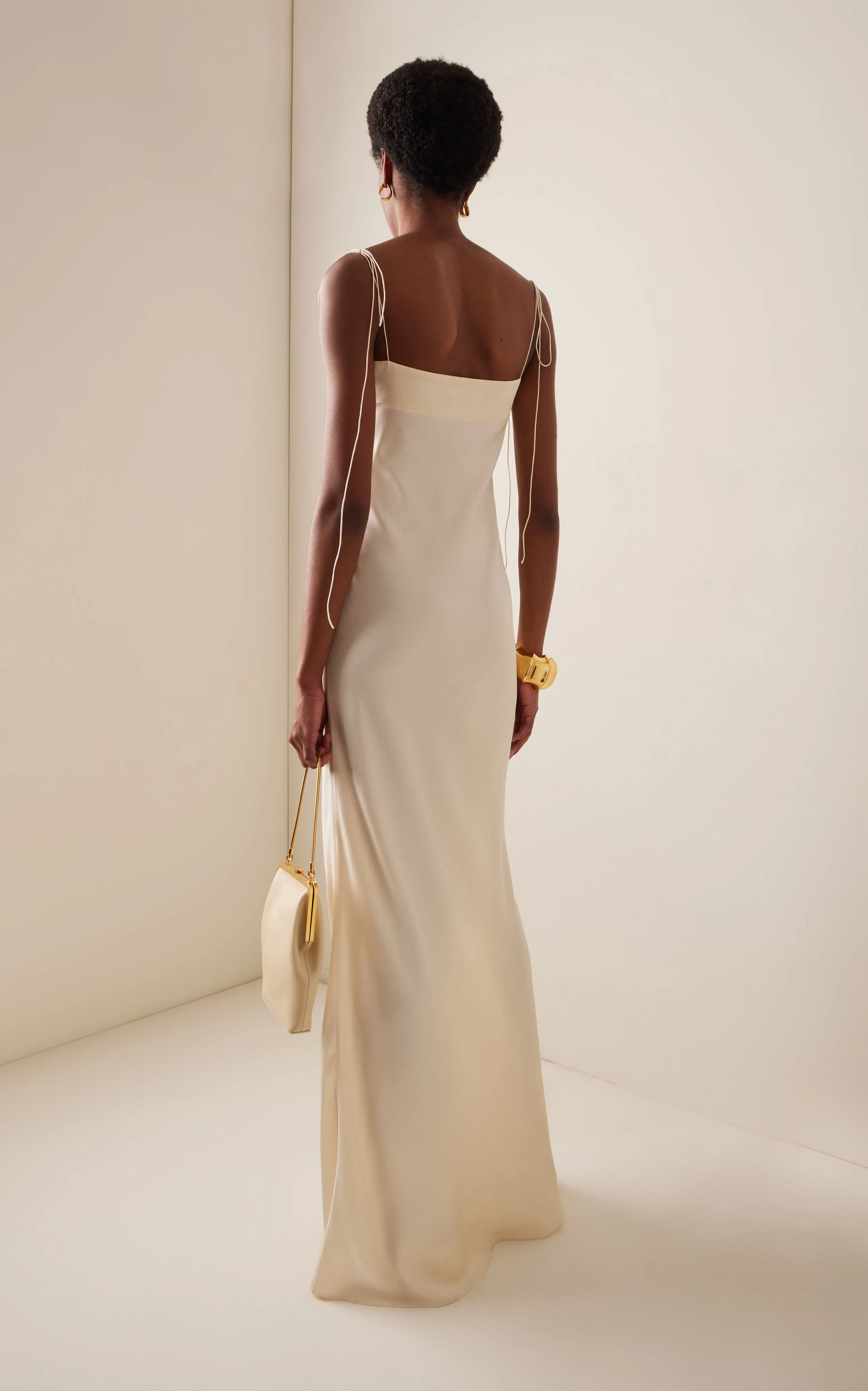 Tulip Satin Maxi Dress