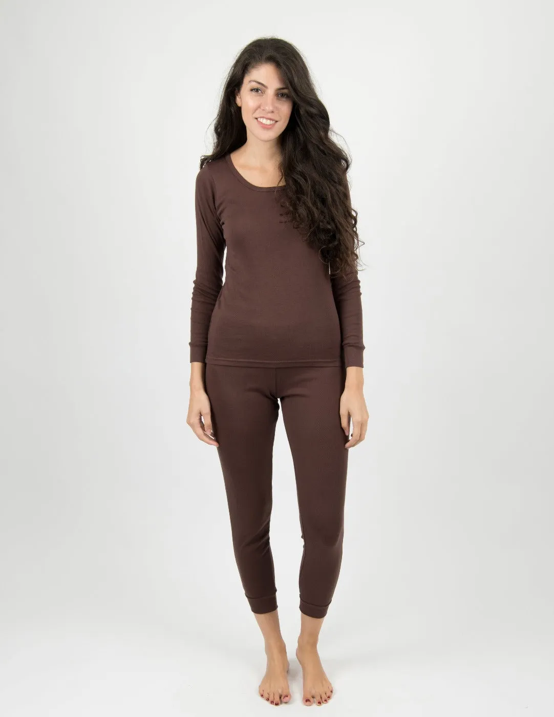 Women's Solid Brown Pajamas